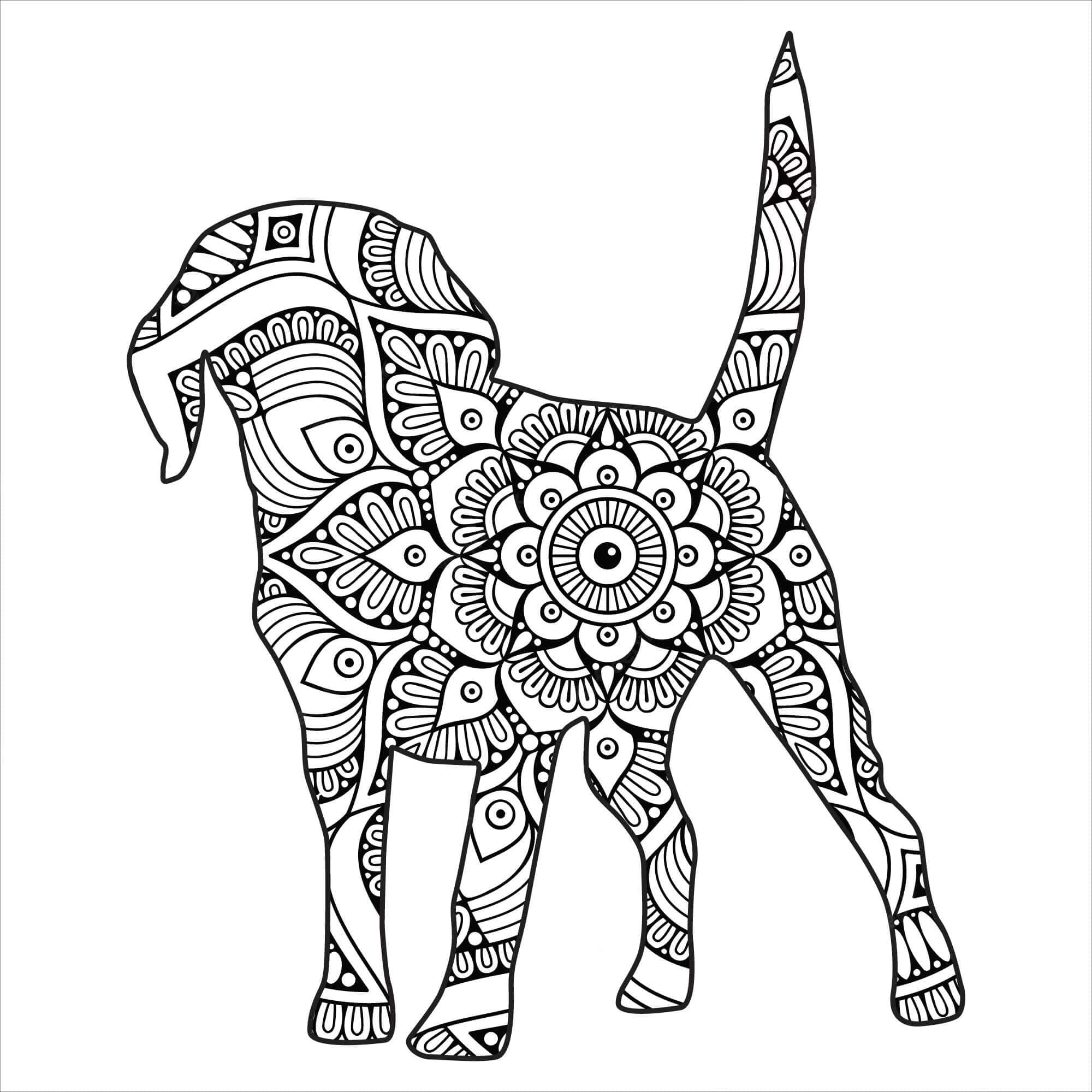 Mandalas Chien 17